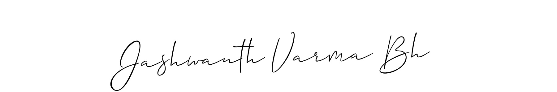 You should practise on your own different ways (Allison_Script) to write your name (Jashwanth Varma Bh) in signature. don't let someone else do it for you. Jashwanth Varma Bh signature style 2 images and pictures png