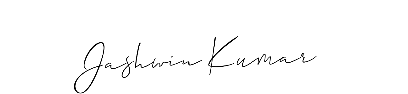 Create a beautiful signature design for name Jashwin Kumar. With this signature (Allison_Script) fonts, you can make a handwritten signature for free. Jashwin Kumar signature style 2 images and pictures png