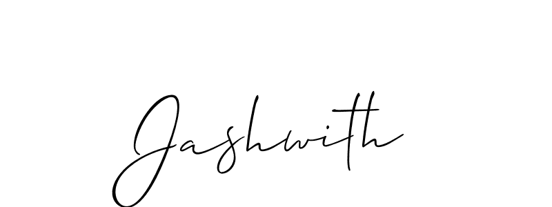 Design your own signature with our free online signature maker. With this signature software, you can create a handwritten (Allison_Script) signature for name Jashwith. Jashwith signature style 2 images and pictures png