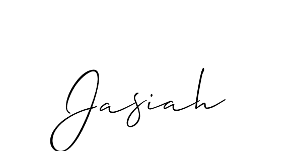 if you are searching for the best signature style for your name Jasiah. so please give up your signature search. here we have designed multiple signature styles  using Allison_Script. Jasiah signature style 2 images and pictures png