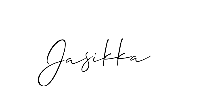 You can use this online signature creator to create a handwritten signature for the name Jasikka. This is the best online autograph maker. Jasikka signature style 2 images and pictures png