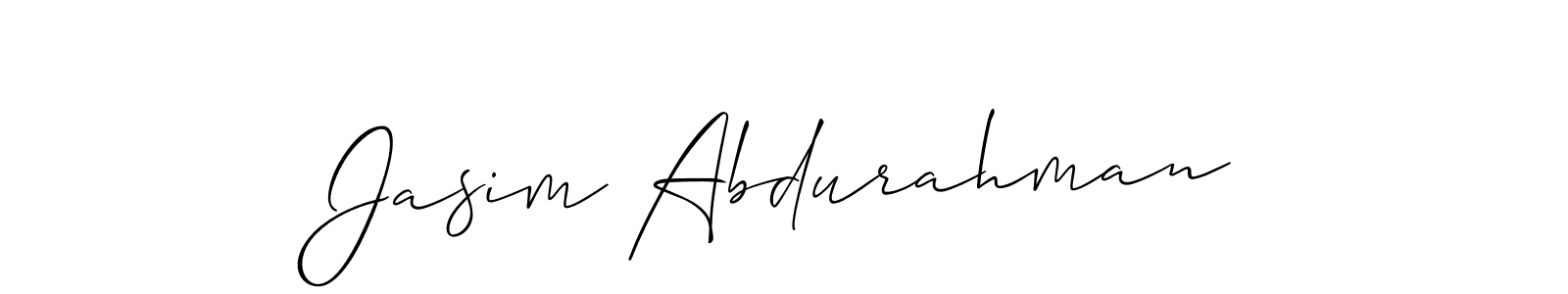 This is the best signature style for the Jasim Abdurahman name. Also you like these signature font (Allison_Script). Mix name signature. Jasim Abdurahman signature style 2 images and pictures png
