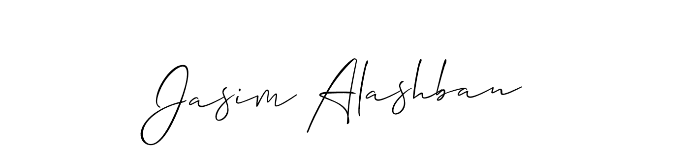 How to make Jasim Alashban name signature. Use Allison_Script style for creating short signs online. This is the latest handwritten sign. Jasim Alashban signature style 2 images and pictures png