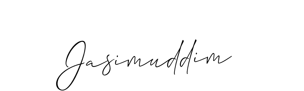 Make a beautiful signature design for name Jasimuddim. With this signature (Allison_Script) style, you can create a handwritten signature for free. Jasimuddim signature style 2 images and pictures png