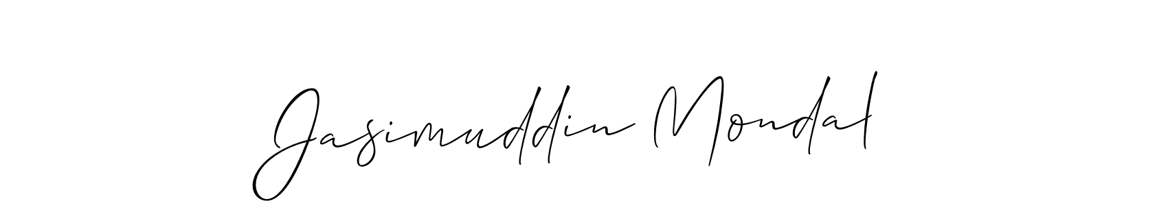 Also You can easily find your signature by using the search form. We will create Jasimuddin Mondal name handwritten signature images for you free of cost using Allison_Script sign style. Jasimuddin Mondal signature style 2 images and pictures png