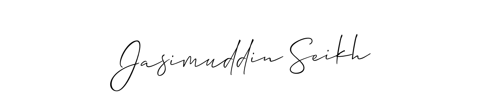 Jasimuddin Seikh stylish signature style. Best Handwritten Sign (Allison_Script) for my name. Handwritten Signature Collection Ideas for my name Jasimuddin Seikh. Jasimuddin Seikh signature style 2 images and pictures png