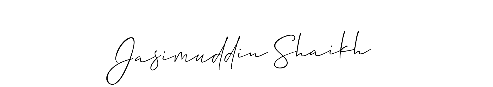 How to Draw Jasimuddin Shaikh signature style? Allison_Script is a latest design signature styles for name Jasimuddin Shaikh. Jasimuddin Shaikh signature style 2 images and pictures png