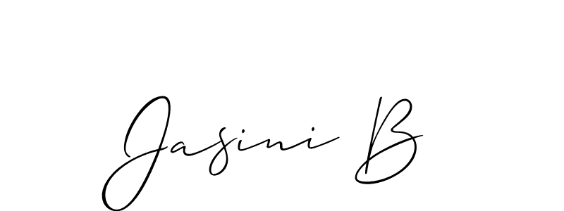 Make a beautiful signature design for name Jasini B. Use this online signature maker to create a handwritten signature for free. Jasini B signature style 2 images and pictures png