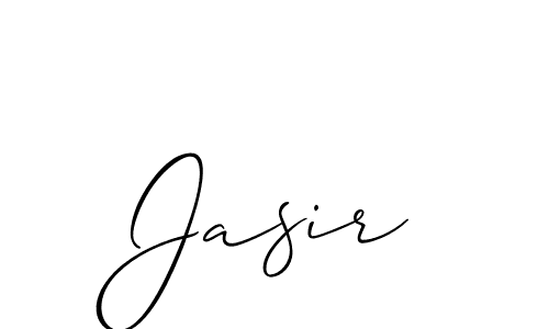 Design your own signature with our free online signature maker. With this signature software, you can create a handwritten (Allison_Script) signature for name Jasir. Jasir signature style 2 images and pictures png