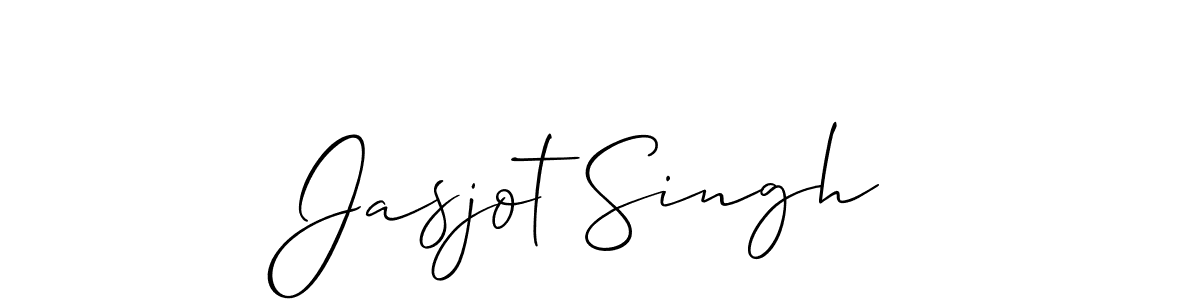 How to make Jasjot Singh signature? Allison_Script is a professional autograph style. Create handwritten signature for Jasjot Singh name. Jasjot Singh signature style 2 images and pictures png