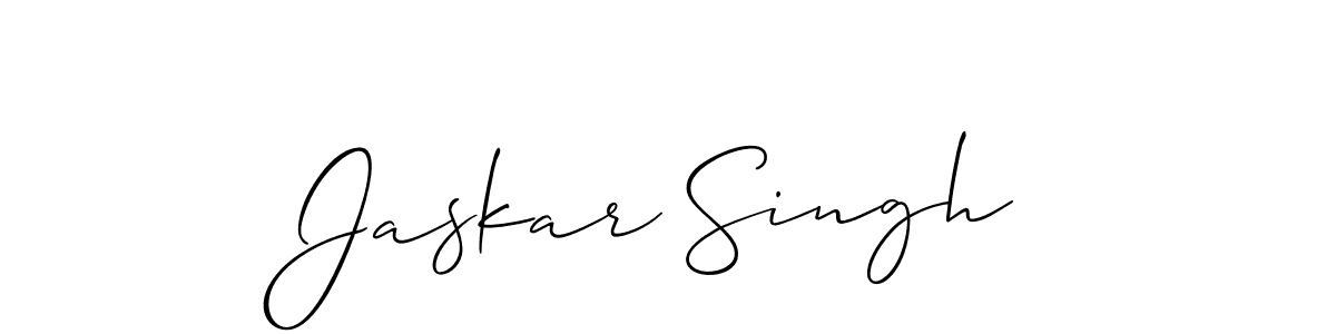 It looks lik you need a new signature style for name Jaskar Singh. Design unique handwritten (Allison_Script) signature with our free signature maker in just a few clicks. Jaskar Singh signature style 2 images and pictures png