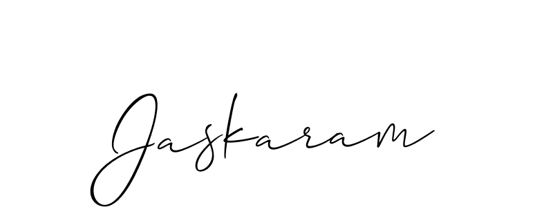 How to Draw Jaskaram signature style? Allison_Script is a latest design signature styles for name Jaskaram. Jaskaram signature style 2 images and pictures png