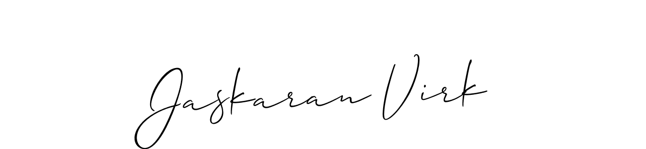 The best way (Allison_Script) to make a short signature is to pick only two or three words in your name. The name Jaskaran Virk include a total of six letters. For converting this name. Jaskaran Virk signature style 2 images and pictures png