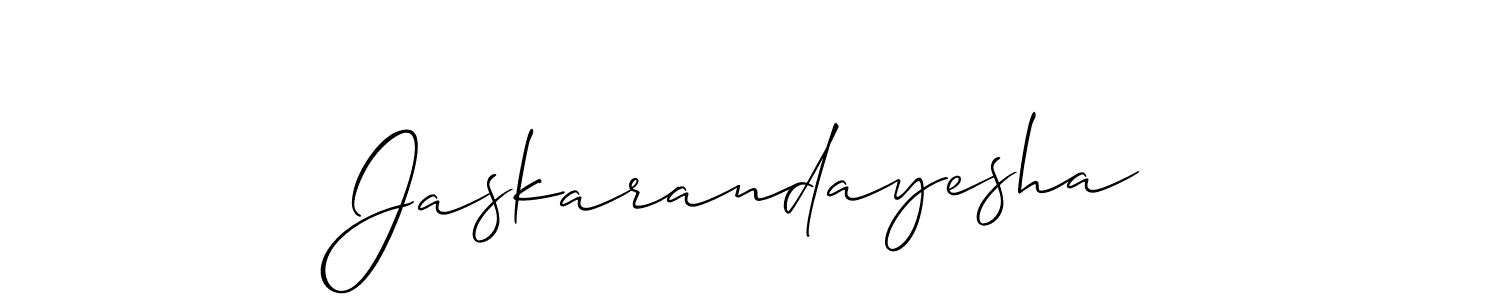 Make a short Jaskarandayesha signature style. Manage your documents anywhere anytime using Allison_Script. Create and add eSignatures, submit forms, share and send files easily. Jaskarandayesha signature style 2 images and pictures png