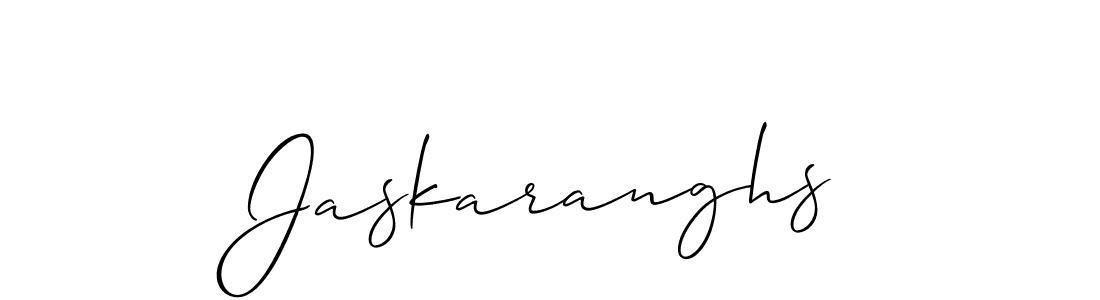 Also we have Jaskaranghs name is the best signature style. Create professional handwritten signature collection using Allison_Script autograph style. Jaskaranghs signature style 2 images and pictures png