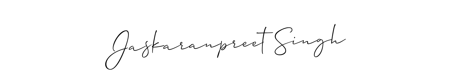 Create a beautiful signature design for name Jaskaranpreet Singh. With this signature (Allison_Script) fonts, you can make a handwritten signature for free. Jaskaranpreet Singh signature style 2 images and pictures png