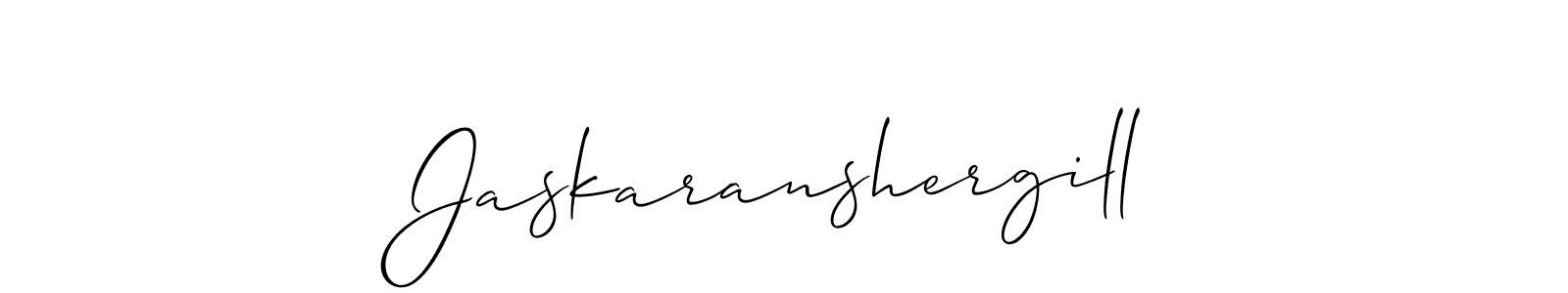 It looks lik you need a new signature style for name Jaskaranshergill. Design unique handwritten (Allison_Script) signature with our free signature maker in just a few clicks. Jaskaranshergill signature style 2 images and pictures png