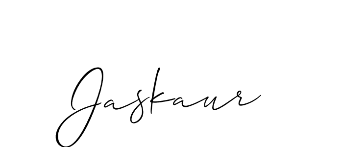 Use a signature maker to create a handwritten signature online. With this signature software, you can design (Allison_Script) your own signature for name Jaskaur. Jaskaur signature style 2 images and pictures png