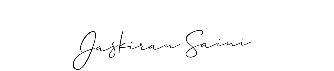 How to Draw Jaskiran Saini signature style? Allison_Script is a latest design signature styles for name Jaskiran Saini. Jaskiran Saini signature style 2 images and pictures png