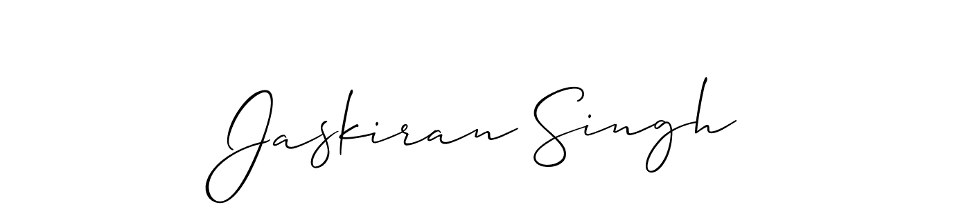 Design your own signature with our free online signature maker. With this signature software, you can create a handwritten (Allison_Script) signature for name Jaskiran Singh. Jaskiran Singh signature style 2 images and pictures png
