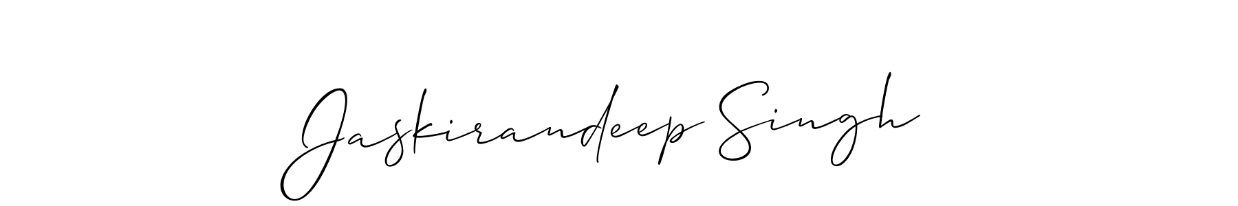 How to Draw Jaskirandeep Singh signature style? Allison_Script is a latest design signature styles for name Jaskirandeep Singh. Jaskirandeep Singh signature style 2 images and pictures png