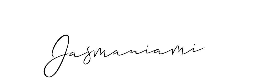 You can use this online signature creator to create a handwritten signature for the name Jasmaniami. This is the best online autograph maker. Jasmaniami signature style 2 images and pictures png