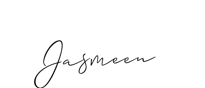 Also we have Jasmeen name is the best signature style. Create professional handwritten signature collection using Allison_Script autograph style. Jasmeen signature style 2 images and pictures png