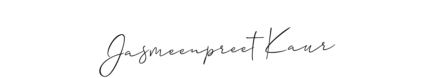 Use a signature maker to create a handwritten signature online. With this signature software, you can design (Allison_Script) your own signature for name Jasmeenpreet Kaur. Jasmeenpreet Kaur signature style 2 images and pictures png