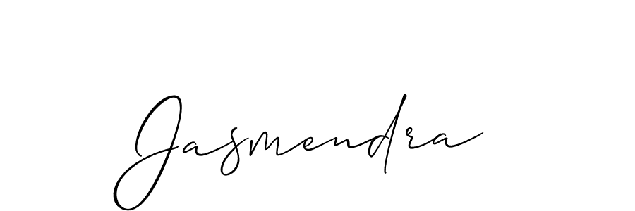 Also we have Jasmendra name is the best signature style. Create professional handwritten signature collection using Allison_Script autograph style. Jasmendra signature style 2 images and pictures png