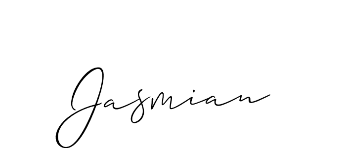 Similarly Allison_Script is the best handwritten signature design. Signature creator online .You can use it as an online autograph creator for name Jasmian. Jasmian signature style 2 images and pictures png