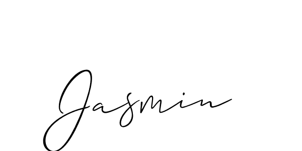 Create a beautiful signature design for name Jasmin. With this signature (Allison_Script) fonts, you can make a handwritten signature for free. Jasmin signature style 2 images and pictures png