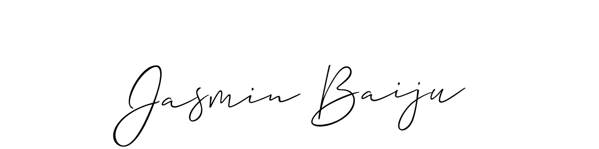 How to Draw Jasmin Baiju signature style? Allison_Script is a latest design signature styles for name Jasmin Baiju. Jasmin Baiju signature style 2 images and pictures png
