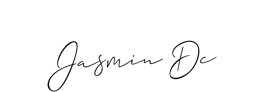 How to Draw Jasmin Dc signature style? Allison_Script is a latest design signature styles for name Jasmin Dc. Jasmin Dc signature style 2 images and pictures png