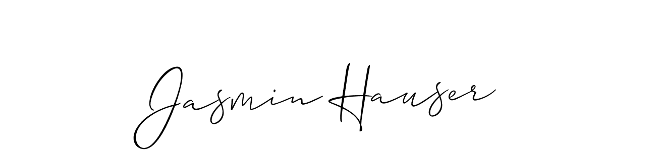 It looks lik you need a new signature style for name Jasmin Hauser. Design unique handwritten (Allison_Script) signature with our free signature maker in just a few clicks. Jasmin Hauser signature style 2 images and pictures png