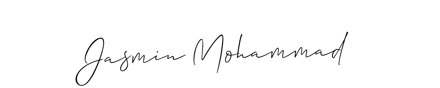 Similarly Allison_Script is the best handwritten signature design. Signature creator online .You can use it as an online autograph creator for name Jasmin Mohammad. Jasmin Mohammad signature style 2 images and pictures png