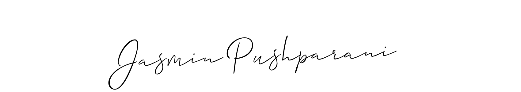 Make a beautiful signature design for name Jasmin Pushparani. Use this online signature maker to create a handwritten signature for free. Jasmin Pushparani signature style 2 images and pictures png