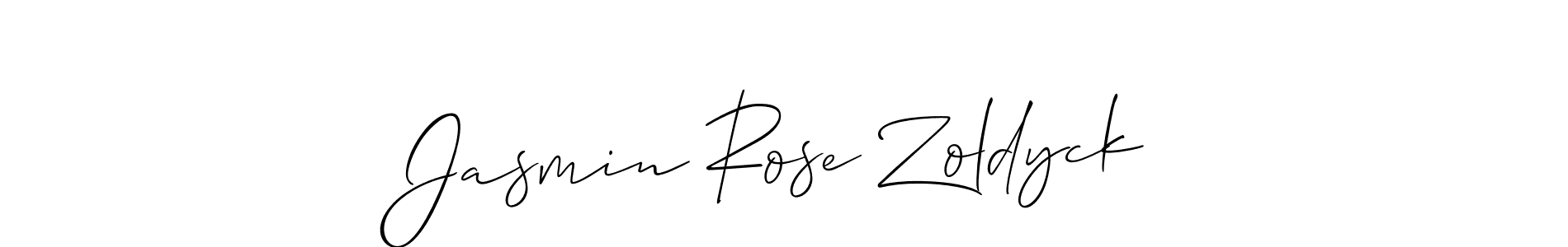 Also You can easily find your signature by using the search form. We will create Jasmin Rose Zoldyck name handwritten signature images for you free of cost using Allison_Script sign style. Jasmin Rose Zoldyck signature style 2 images and pictures png