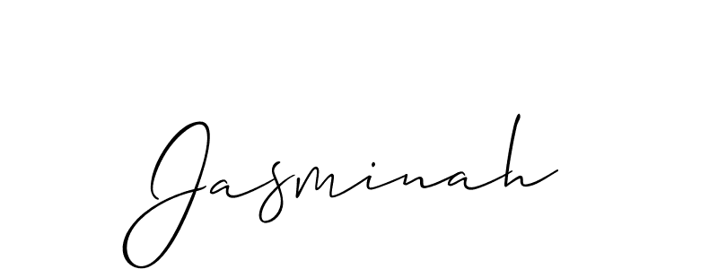if you are searching for the best signature style for your name Jasminah. so please give up your signature search. here we have designed multiple signature styles  using Allison_Script. Jasminah signature style 2 images and pictures png