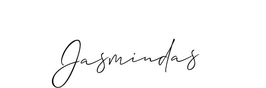 How to make Jasmindas signature? Allison_Script is a professional autograph style. Create handwritten signature for Jasmindas name. Jasmindas signature style 2 images and pictures png