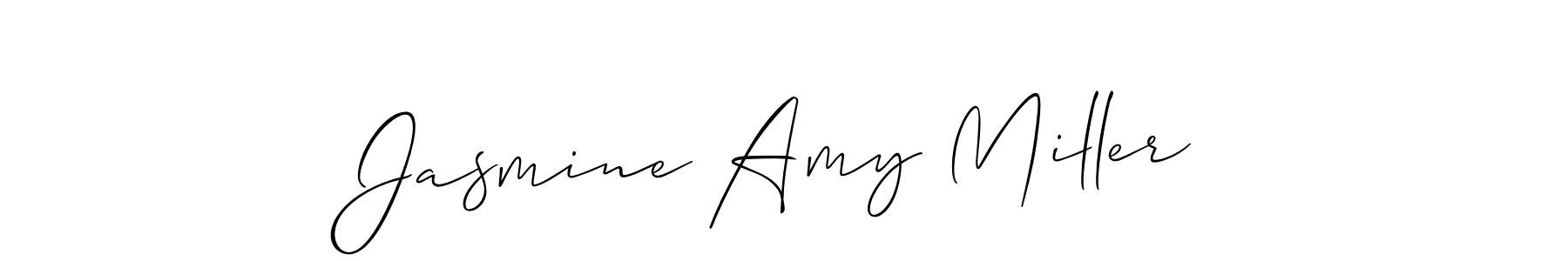 Also we have Jasmine Amy Miller name is the best signature style. Create professional handwritten signature collection using Allison_Script autograph style. Jasmine Amy Miller signature style 2 images and pictures png