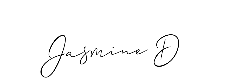 How to Draw Jasmine D signature style? Allison_Script is a latest design signature styles for name Jasmine D. Jasmine D signature style 2 images and pictures png