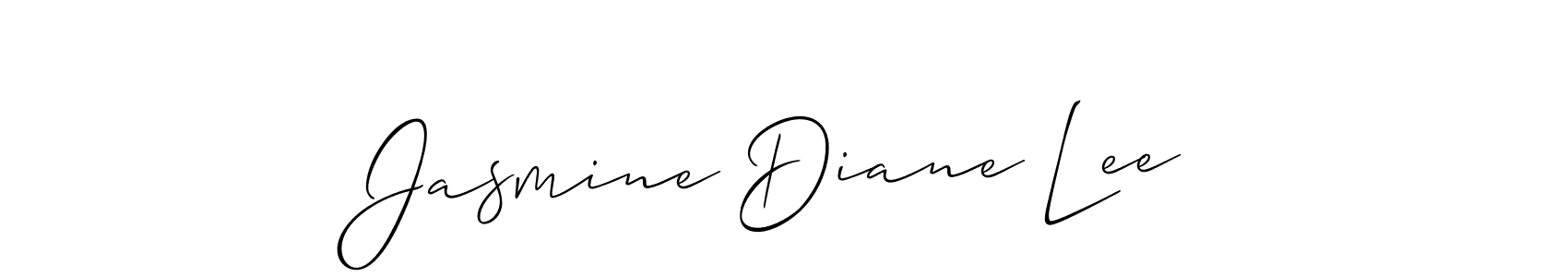 Make a short Jasmine Diane Lee signature style. Manage your documents anywhere anytime using Allison_Script. Create and add eSignatures, submit forms, share and send files easily. Jasmine Diane Lee signature style 2 images and pictures png