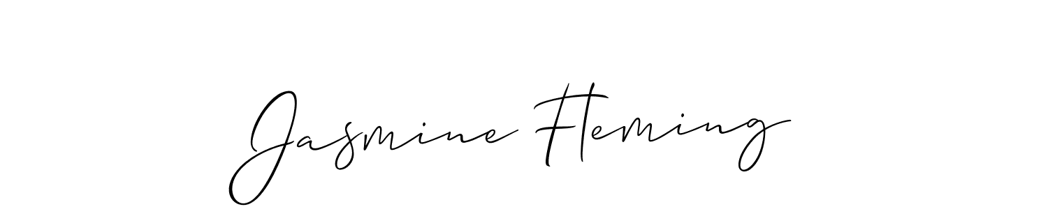 Design your own signature with our free online signature maker. With this signature software, you can create a handwritten (Allison_Script) signature for name Jasmine Fleming. Jasmine Fleming signature style 2 images and pictures png