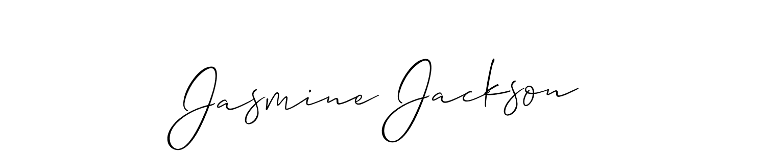 Also we have Jasmine Jackson name is the best signature style. Create professional handwritten signature collection using Allison_Script autograph style. Jasmine Jackson signature style 2 images and pictures png