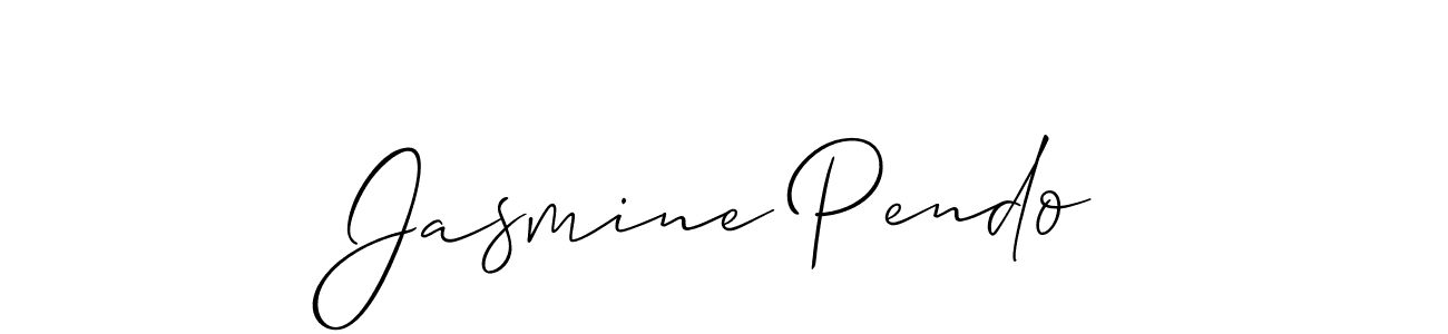 Best and Professional Signature Style for Jasmine Pendo. Allison_Script Best Signature Style Collection. Jasmine Pendo signature style 2 images and pictures png