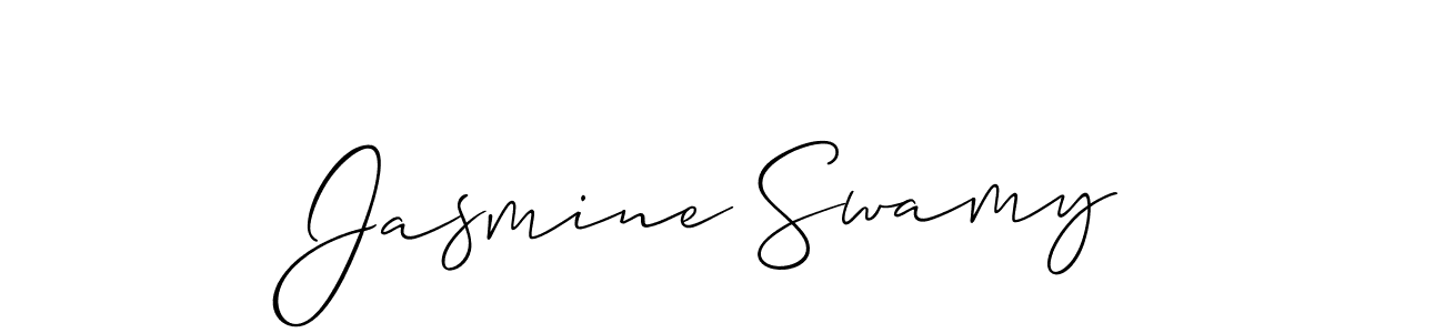 You should practise on your own different ways (Allison_Script) to write your name (Jasmine Swamy) in signature. don't let someone else do it for you. Jasmine Swamy signature style 2 images and pictures png