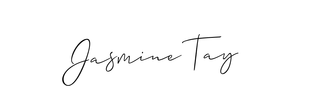 if you are searching for the best signature style for your name Jasmine Tay. so please give up your signature search. here we have designed multiple signature styles  using Allison_Script. Jasmine Tay signature style 2 images and pictures png