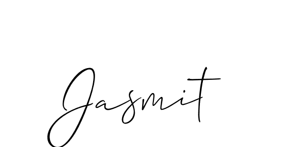 Create a beautiful signature design for name Jasmit. With this signature (Allison_Script) fonts, you can make a handwritten signature for free. Jasmit signature style 2 images and pictures png