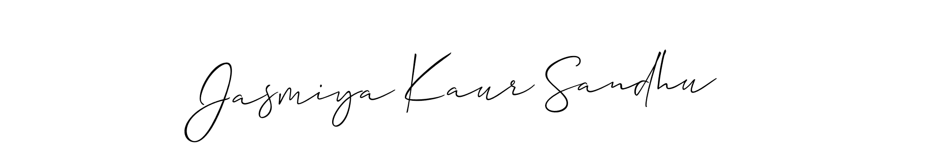 This is the best signature style for the Jasmiya Kaur Sandhu name. Also you like these signature font (Allison_Script). Mix name signature. Jasmiya Kaur Sandhu signature style 2 images and pictures png