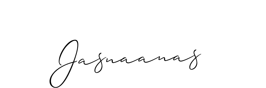 Create a beautiful signature design for name Jasnaanas. With this signature (Allison_Script) fonts, you can make a handwritten signature for free. Jasnaanas signature style 2 images and pictures png